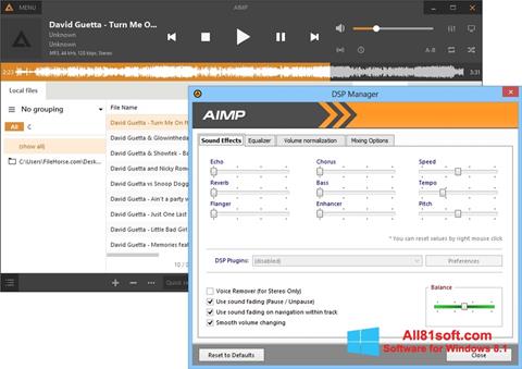 Captura de pantalla AIMP para Windows 8.1