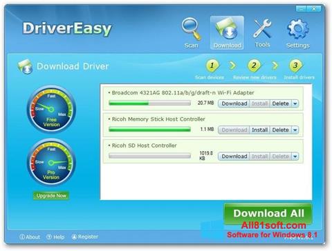 Captura de pantalla Driver Easy para Windows 8.1