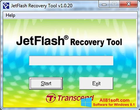 Captura de pantalla JetFlash Recovery Tool para Windows 8.1