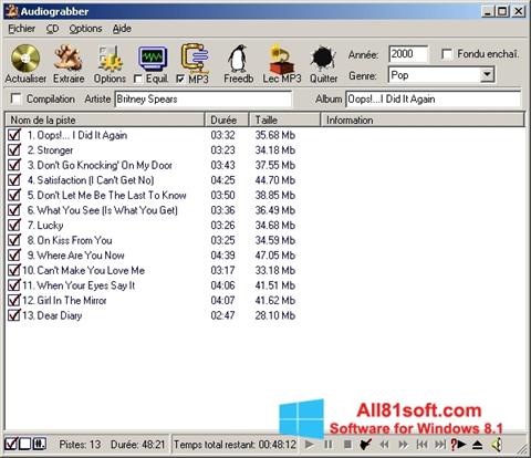Captura de pantalla Audiograbber para Windows 8.1