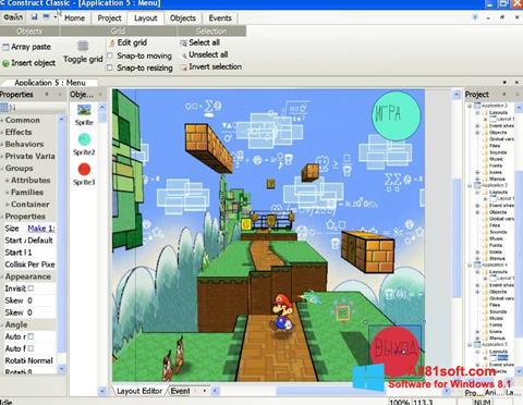 Captura de pantalla Construct Classic para Windows 8.1