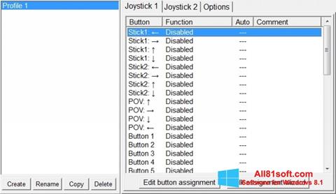 Captura de pantalla JoyToKey para Windows 8.1