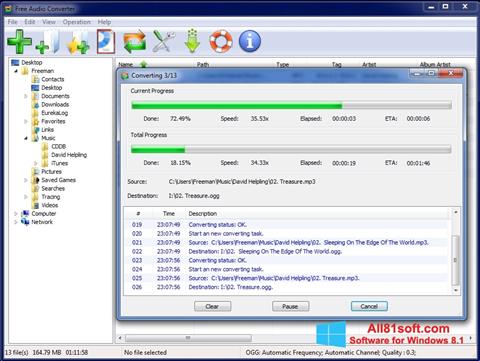 Captura de pantalla Free Audio Converter para Windows 8.1