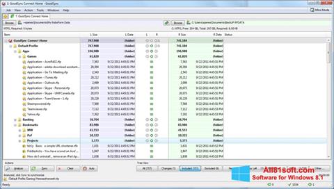 Captura de pantalla GoodSync para Windows 8.1