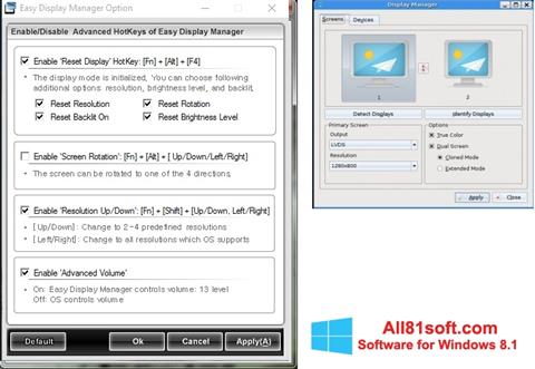 Captura de pantalla Easy Display Manager para Windows 8.1