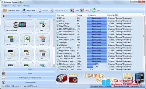 Captura de pantalla Format Factory para Windows 8.1