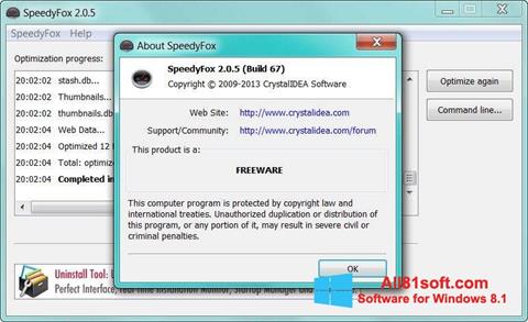 Captura de pantalla SpeedyFox para Windows 8.1