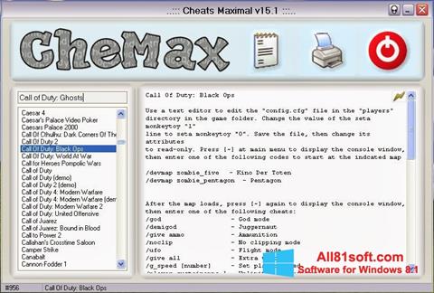 Captura de pantalla CheMax para Windows 8.1