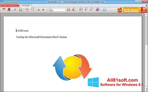 Captura de pantalla DocX Reader para Windows 8.1