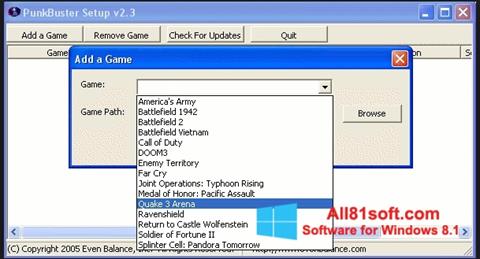 Captura de pantalla PunkBuster para Windows 8.1